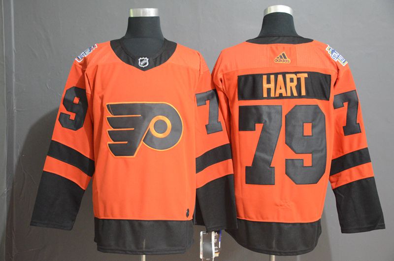 Men Philadelphia Flyers #79 Hart Orange Adidas Third Edition Adult NHL Jersey